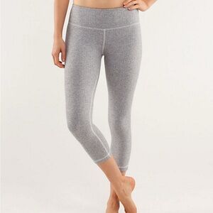 Gray Cropped Leggings